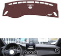 Leather Dashboard Cover Compatible with Mercedes A Class 2013-2018,Dash Board Cover mat Anti-Slip Sun-Proof and dust-Proof(Brown)