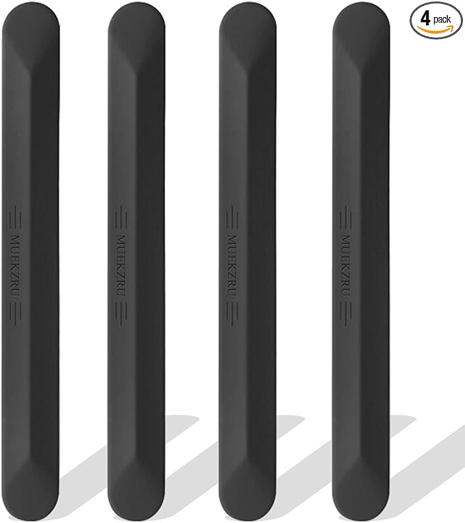 muekzu Silicone Car Door Edge Guard Trim Molding Crash Scratch Protector Scratch Guard for Car,Sedans,Truck,SUV (Black(Large Size))