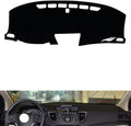 leather dashboard cover Compatible with HONDA CRV 2012-2016，dash cover（black）