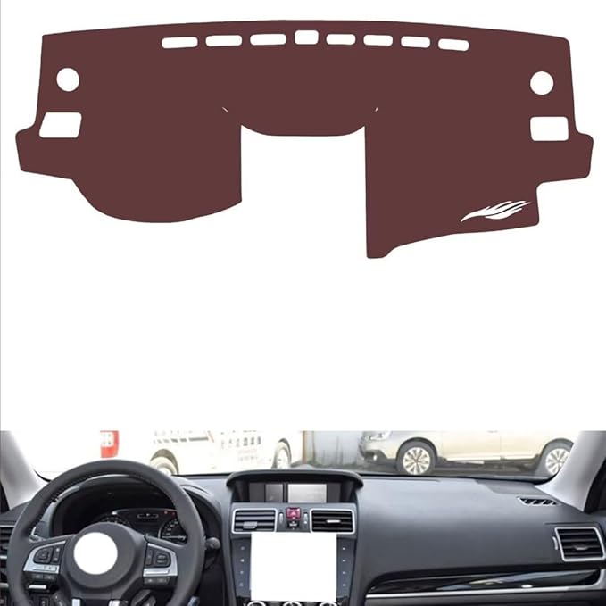 Leather Dashboard Cover Compatible with SubaruSubaru XV 2012-2017，Dash Cover, Non-Slip Dash Cover, Dash mat Dashboard Cover, Interior Dash Covers
