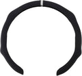 PU Artificial Leather Steering Wheel Cover ABS Car Steering Wheel Protector 14.96" Black White 1Pc