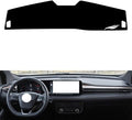 leather dashboard cover Compatible with FORD Edge PLUS（Half covered） 2021-2022，dash cover（black）