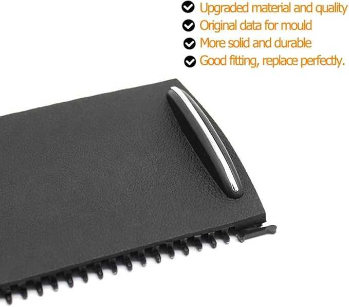 Compatible with Mercedes Benz C Class W203, Center Console Cup Holder Roller Blind Cover, Drink Water Holder Roller Zipper Sliding Shutter Accessories Trim Replacement 2000-2007
