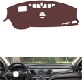 Leather Dashboard Cover Compatible with Buick Lacrosse（HUD,Speakers） 2016-2022,Dash Board Cover mat Anti-Slip Sun-Proof and dust-Proof(Brown)