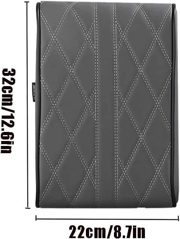Car Center Console Cover for Nissan Frontier 1997–2025 2026 D41, Car Armrest Cover Center Console Pad Armrest Cushion Armrest Box Pad Interior Auto Accessories Anti-Slip,B-Grey-32 * 22cm
