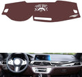 Leather Dashboard Cover Compatible with BMW 7 Series（NO HUD） 2016-2022，Dash Cover, Non-Slip Dash Cover, Dash mat Dashboard Cover, Interior Dash Covers