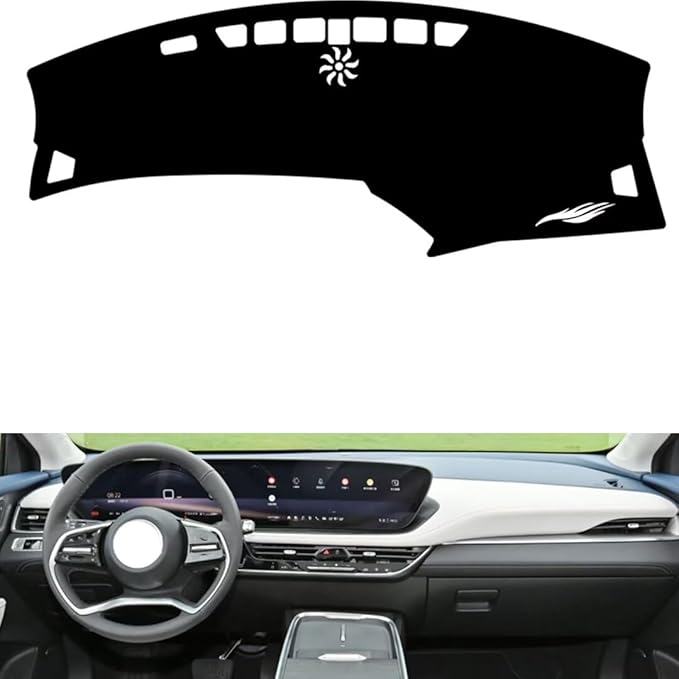 leather dashboard cover Compatible with Buick Lacrosse（warning light） 2023，dash cover（black）