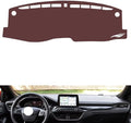 Leather Dashboard Cover Compatible with Ford New Focus（no Speakers） 2019-2022，Dash Cover, Non-Slip Dash Cover, Dash mat Dashboard Cover, Interior Dash Covers