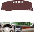 Leather Dashboard Cover Compatible with Buick Lacrosse 2006-2008,Dash Board Cover mat Anti-Slip Sun-Proof and dust-Proof(Brown)