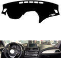 leather dashboard cover Compatible with BMW 2 series 2014-2017，dash cover（black）