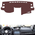 Leather Dashboard Cover Compatible with SubaruSubaru Impreza 2015，Dash Cover, Non-Slip Dash Cover, Dash mat Dashboard Cover, Interior Dash Covers