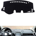 leather dashboard cover Compatible with Mazda 2，dash cover（black）