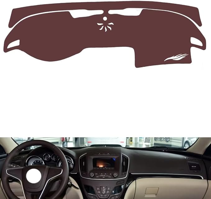 Leather Dashboard Cover Compatible with Buick Regal 2009-2015，Dash Cover, Non-Slip Dash Cover, Dash mat Dashboard Cover, Interior Dash Covers