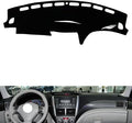 leather dashboard cover Compatible with SubaruSubaru IMPREZA 2007-2014，dash cover（black）