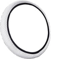 Hiflyer Car Steering Wheel Cover Women & Men, Universal 14.5-15 Inch Steering Wheel Covers, Soft Microfiber Car Wheel Cover Car Stuff Car Accessories Interior (White)