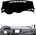 leather dashboard cover Compatible with Chevy Trax 2017-2018，dash cover（black）