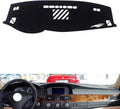 leather dashboard cover Compatible with BMW 5 series 2004-2010，dash cover（black）