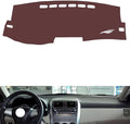 Leather Dashboard Cover Compatible with Toyota Corolla 2007-2013,Dash Board Cover mat Anti-Slip Sun-Proof and dust-Proof(Brown)