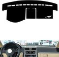 leather dashboard cover Compatible with VW Compatible with Touran 2004-2015，dash cover（black）