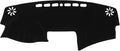 Anti-Slip Polyester Dashboard Cover Mat with Pre-Cut Vent Non-Skid Interior Dash Pad Protector Black Dash Cover for Car Console Easy Installation and Design