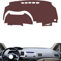 Leather Dashboard Cover Compatible with Honda ciimo,Dash Board Cover mat Anti-Slip Sun-Proof and dust-Proof(Brown)