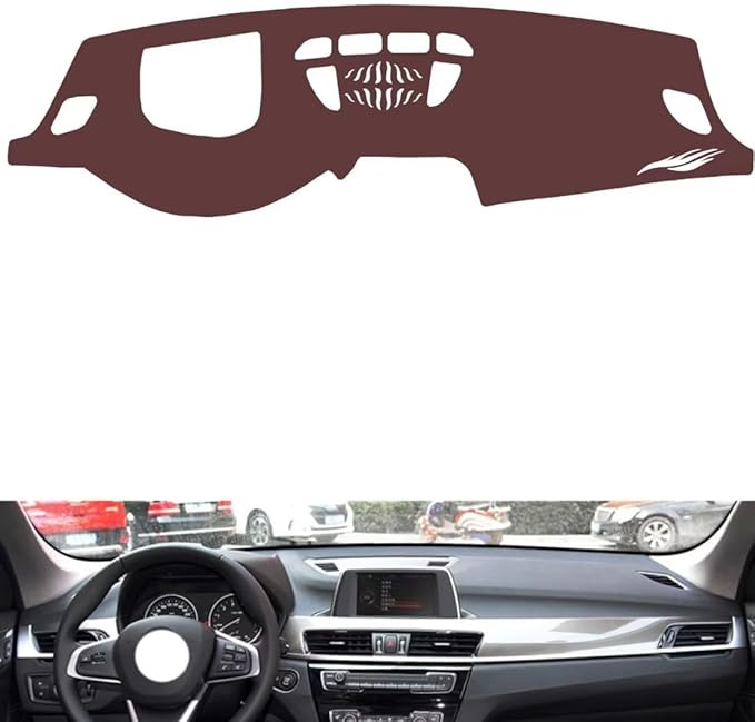 Leather Dashboard Cover Compatible with BMW X2（HUD、Speaker） 2016-2023，Dash Cover, Non-Slip Dash Cover, Dash mat Dashboard Cover, Interior Dash Covers