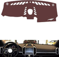 Leather Dashboard Cover Compatible with Porsche Caynne (Compass) 2010-2016，Dash Cover, Non-Slip Dash Cover, Dash mat Dashboard Cover, Interior Dash Covers