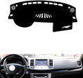 leather dashboard cover Compatible with Nissan Teana (Full coverage) 2008-2012，dash cover（black）