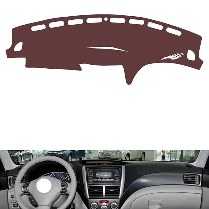 Leather Dashboard Cover Compatible with SubaruSubaru Impreza 2007-2014，Dash Cover, Non-Slip Dash Cover, Dash mat Dashboard Cover, Interior Dash Covers