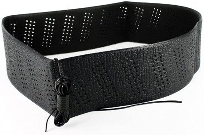 Black Lace-On Steering Wheel Cover Grip Classic Stretch Accessory Auto Vehicle