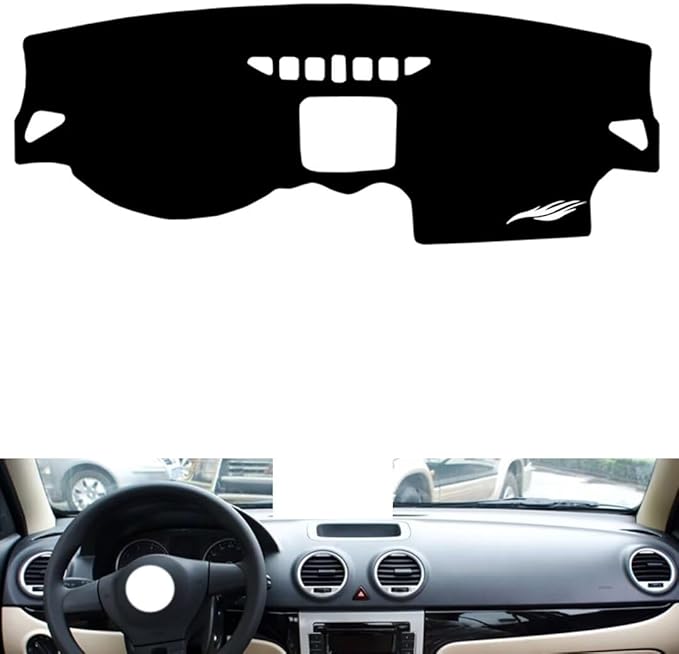leather dashboard cover Compatible with VW Lavida 2008-2011，dash cover（black）