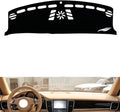 leather dashboard cover Compatible with Porsche Panameraa (no compass，dash cover（black）