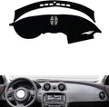 leather dashboard cover Compatible with Jaguar XJ，dash cover（black）