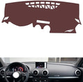 Leather Dashboard Cover Compatible with Audi S3 2014-2019，Dash Cover, Non-Slip Dash Cover, Dash mat Dashboard Cover, Interior Dash Covers