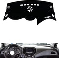 leather dashboard cover Compatible with Chevy NEW Cruze 2015-2018，dash cover（black）