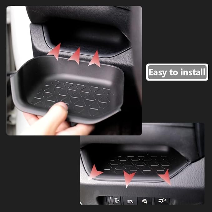 for 2023 RAV4 Driver Storage Box Organizer Mat Driver's Interior Insert Tray Center Console Organizer Tray Compatible with Toyota RAV4 2023 2022 2021 2020 2019 Accessories (Driver Organizer Mat)