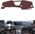 Leather Dashboard Cover Compatible with BMW New 3 Series (NO HUD 2023-2024，Dash Cover, Non-Slip Dash Cover, Dash mat Dashboard Cover, Interior Dash Covers