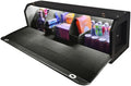 XCF Car Trunk Organizer, Leather Trunk Organizer with LED Light Car Storage Box with Lid and Push-pull Handle Organizer Trunk Storage for SUV, Trunk, Minivan (Black, 42.9 x 11.4 x 12.2in)
