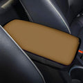 Brown Auto Center Console Pad, Console Cover Armrest Pads Fashion Universal Car Seat Box Protector Arm Rest Cushion