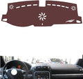 Leather Dashboard Cover Compatible with Porsche Caynne 2006-2009，Dash Cover, Non-Slip Dash Cover, Dash mat Dashboard Cover, Interior Dash Covers