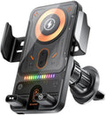 15W Air Vent Wireless Charging Car Phone Mount - Air Vent Magnetic Fast Charge Holder with 90° Rotation, in-Car Navigation Stand