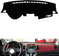 leather dashboard cover Compatible with KIA SHUMA 2010-2013，dash cover（black）