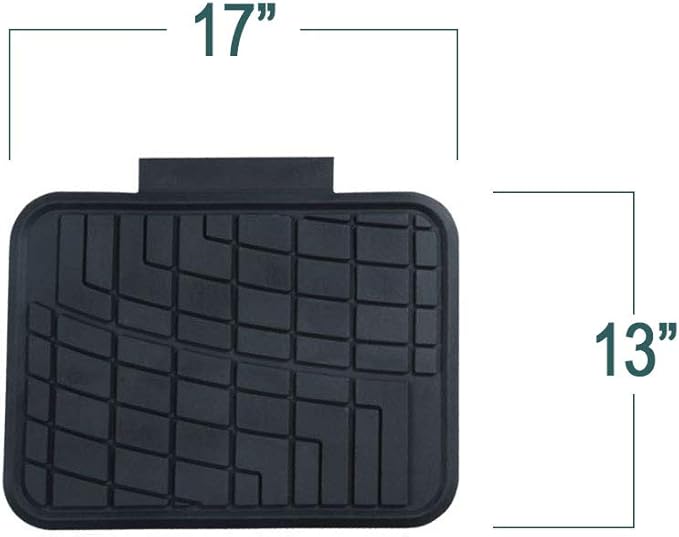 FH Group Automotive Floor Mats - Heavy-Duty Rubber Floor Mats for Cars, Universal Fit Full Set, Climaproof Floor Mats, Trimmable Floor Mats for Most Sedan, SUV, Truck Floor Mats Pink