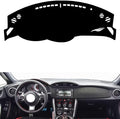 leather dashboard cover Compatible with Toyota 86，dash cover（black）