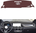 Leather Dashboard Cover Compatible with Mercedes B Class 2020-2022,Dash Board Cover mat Anti-Slip Sun-Proof and dust-Proof(Brown)