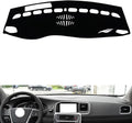 leather dashboard cover Compatible with Volvo S60L（warning light），dash cover（black）