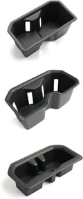WEIPIN for 3PCS Center Console TPE Cup Holder Insert Compatible with 2022-2026 Tundra (SR/SR5/Limited/TRD Pro) Just Fit Console Does Not Have a Lid