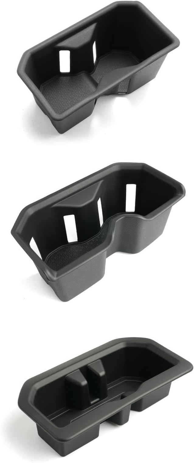 WEIPIN for 3PCS Center Console TPE Cup Holder Insert Compatible with 2022-2026 Tundra (SR/SR5/Limited/TRD Pro) Just Fit Console Does Not Have a Lid
