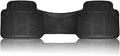 Vaygway Car Floor Mat Runner - Rubber Rear Floor Mat Liner - Black Back Seat Liner - Auto Trimmable Universal Fit Rug for Vehicle