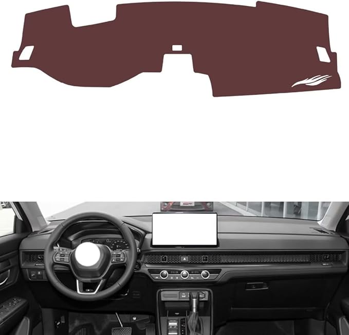 Leather Dashboard Cover Compatible with Honda Breeze (HUD,Audio 2023，Dash Cover, Non-Slip Dash Cover, Dash mat Dashboard Cover, Interior Dash Covers